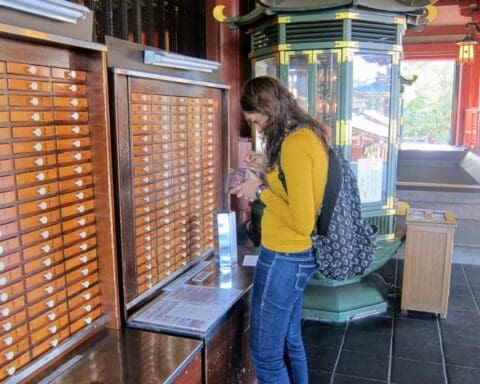 Omikuji Japanese Temple Fortune Telling