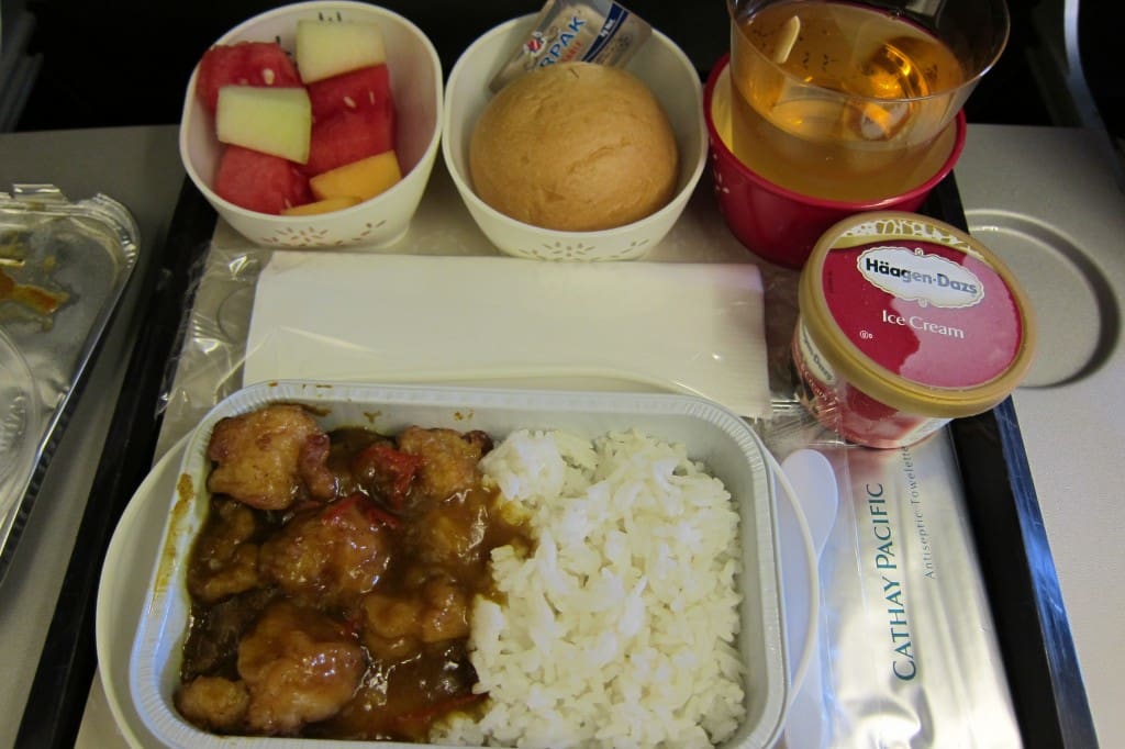 Cathay Airline Dining