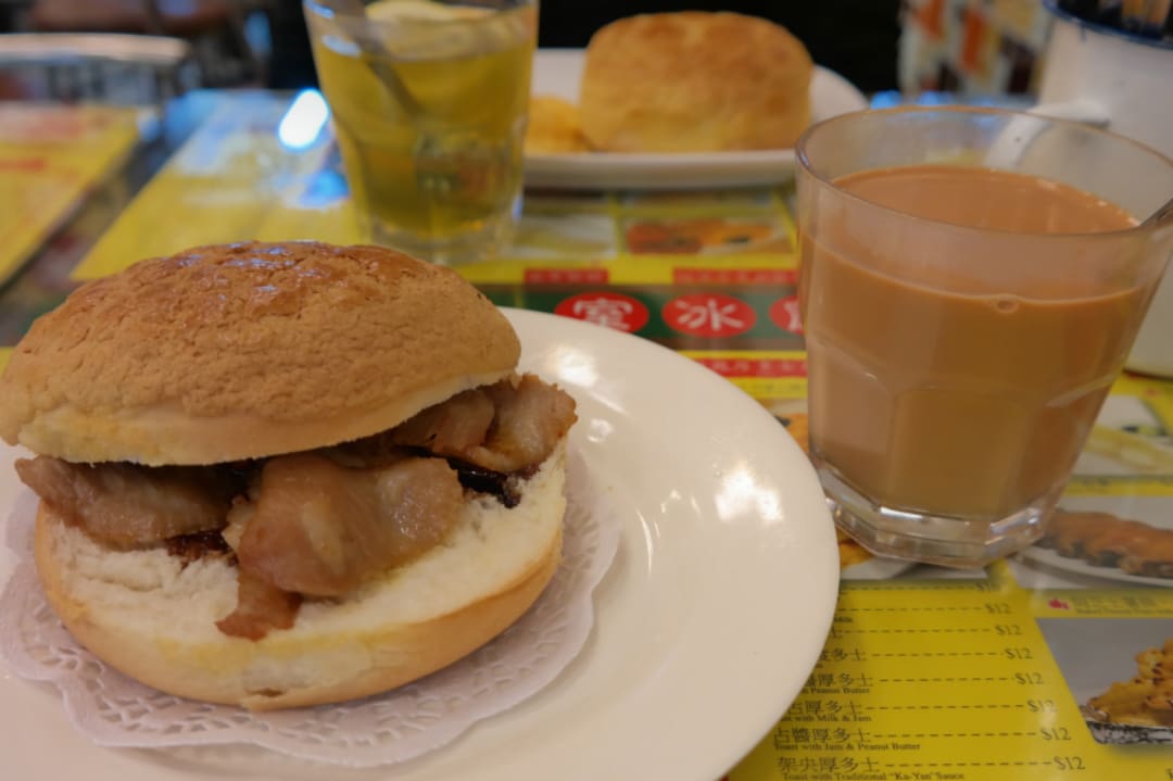 Hong Kong Local Food Delicacy BBQ Pork Bun