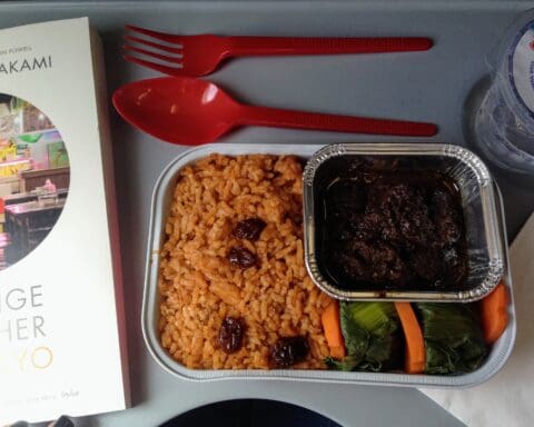 Nasi Minyak Palembang in Air Asia - SG to Jakarta