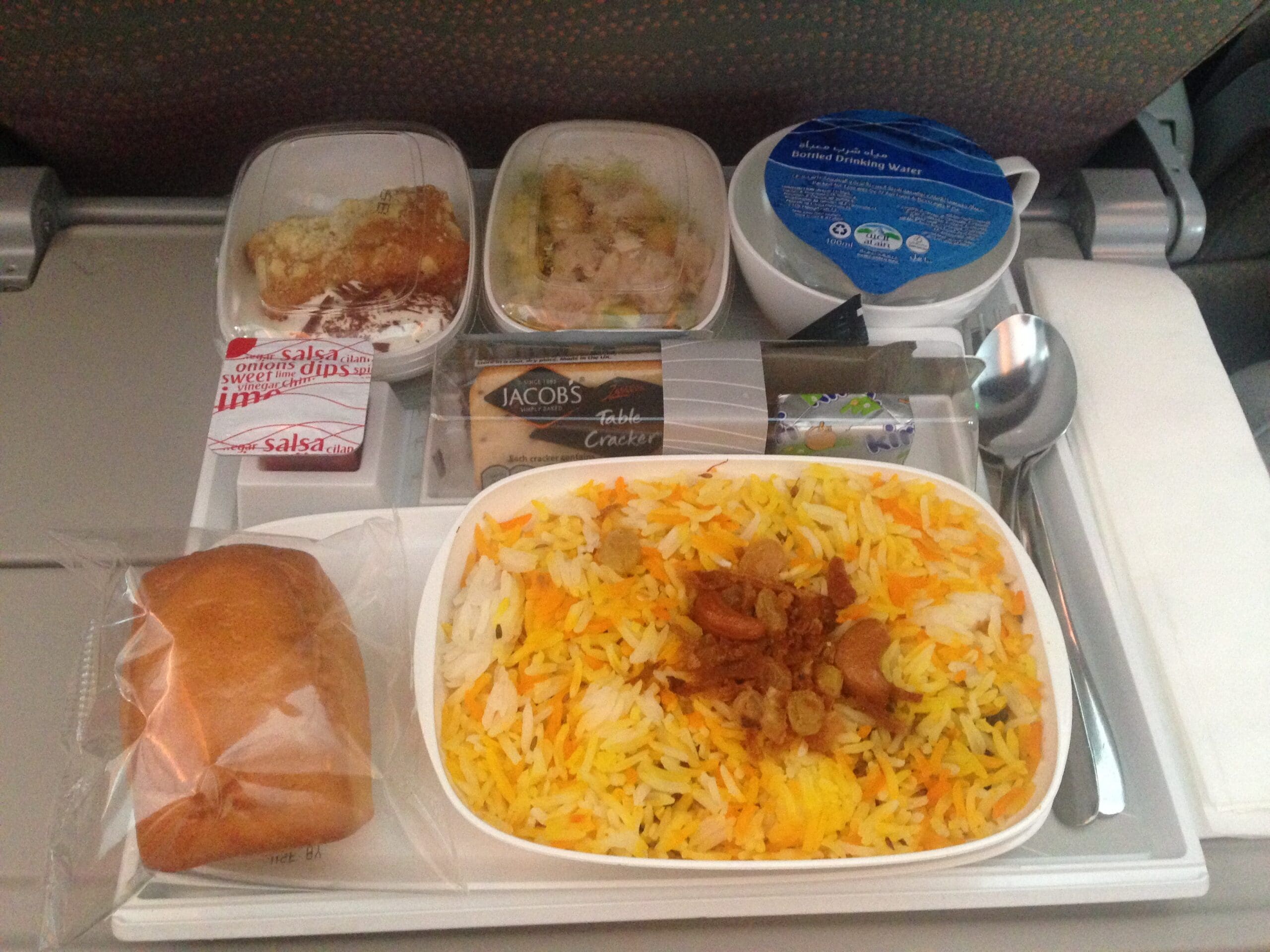 Meals in Emirates - Asia to Europe