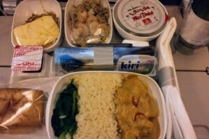 Emirates Dubai Jakarta Airplane Dining