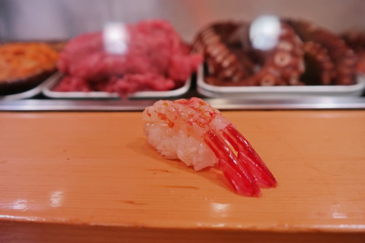 Botan shrimp sushi Sushi Dai Best Sushi Restaurant At Tsukiji Market Tokyo Japan