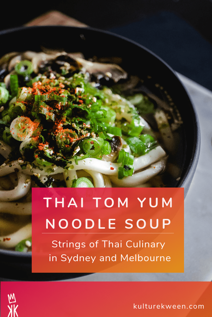 Thai Tom Yum Soup Noodle Doo Dee Paidang Australia