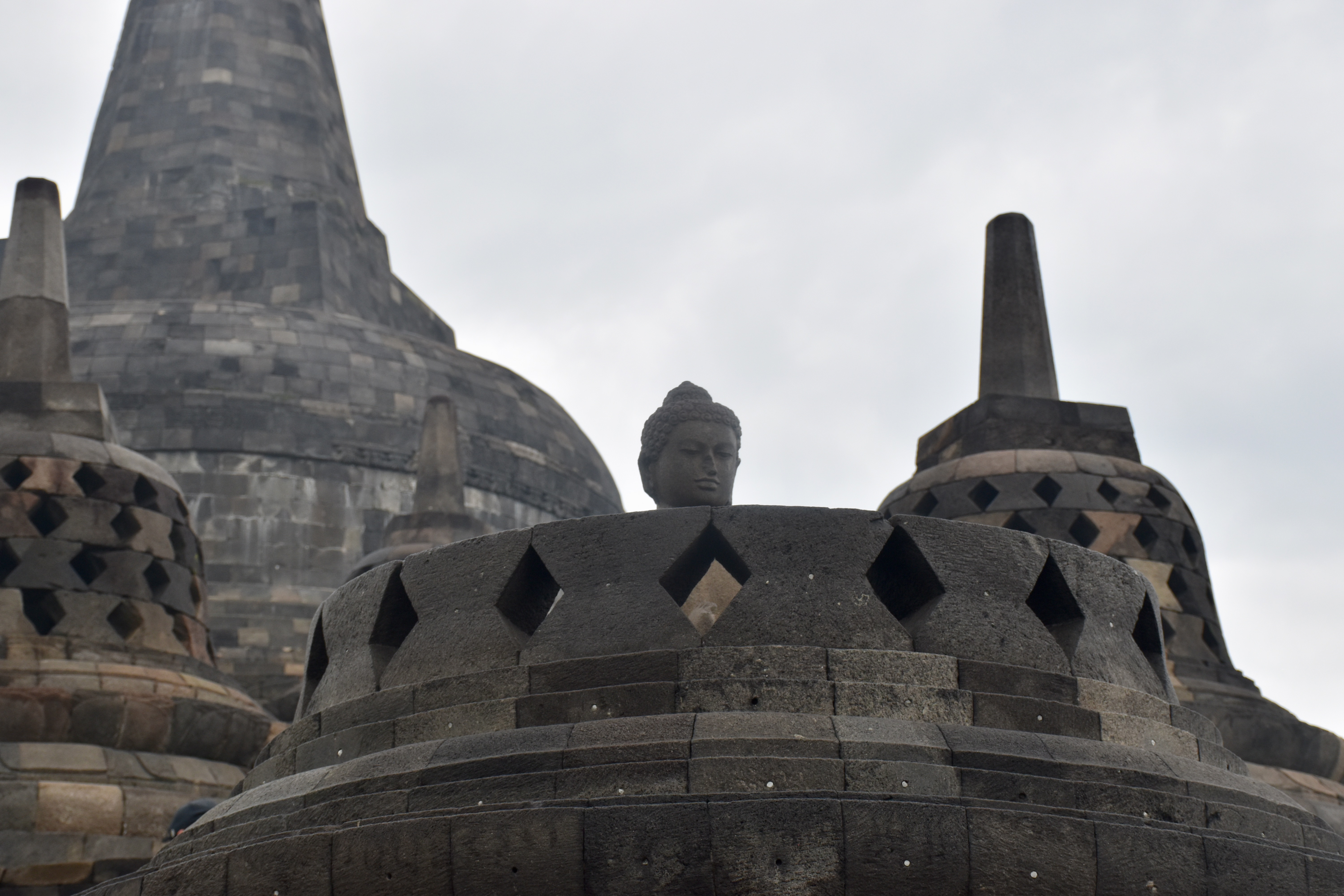 Majestic Candi Borobudur Temple In Yogyakarta Indonesia