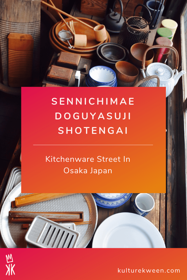 Sennichimae Doguyasuji Shotengai Kitchenware Street In Osaka