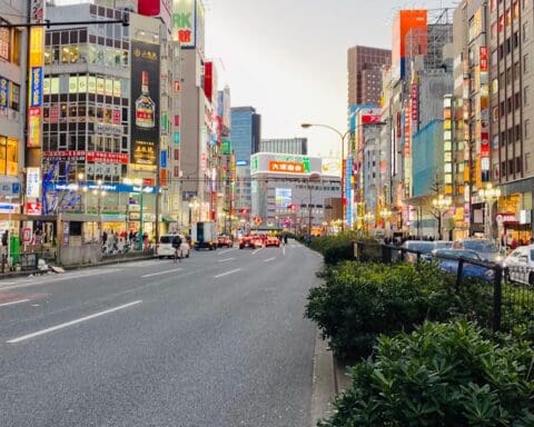 New Year Ginza Tokyo Japan