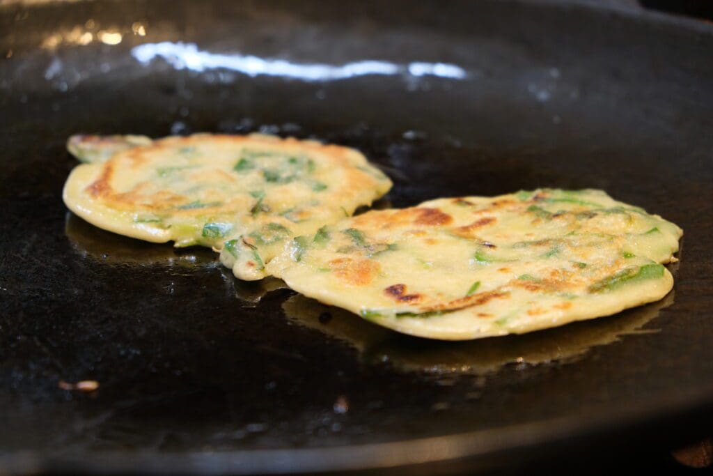 Korean green pancake