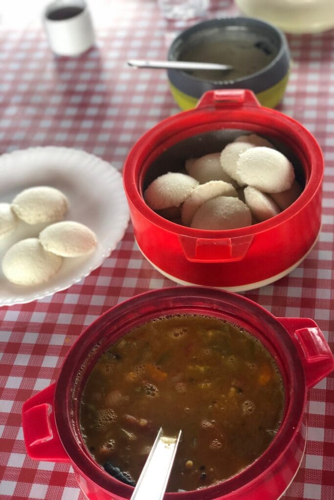 Idli Sambar Breakfast Mallu South Indian Meal houseboat alleppey kerala