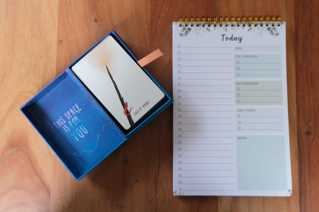 Page of Wands Spacious Tarot Today To Do List